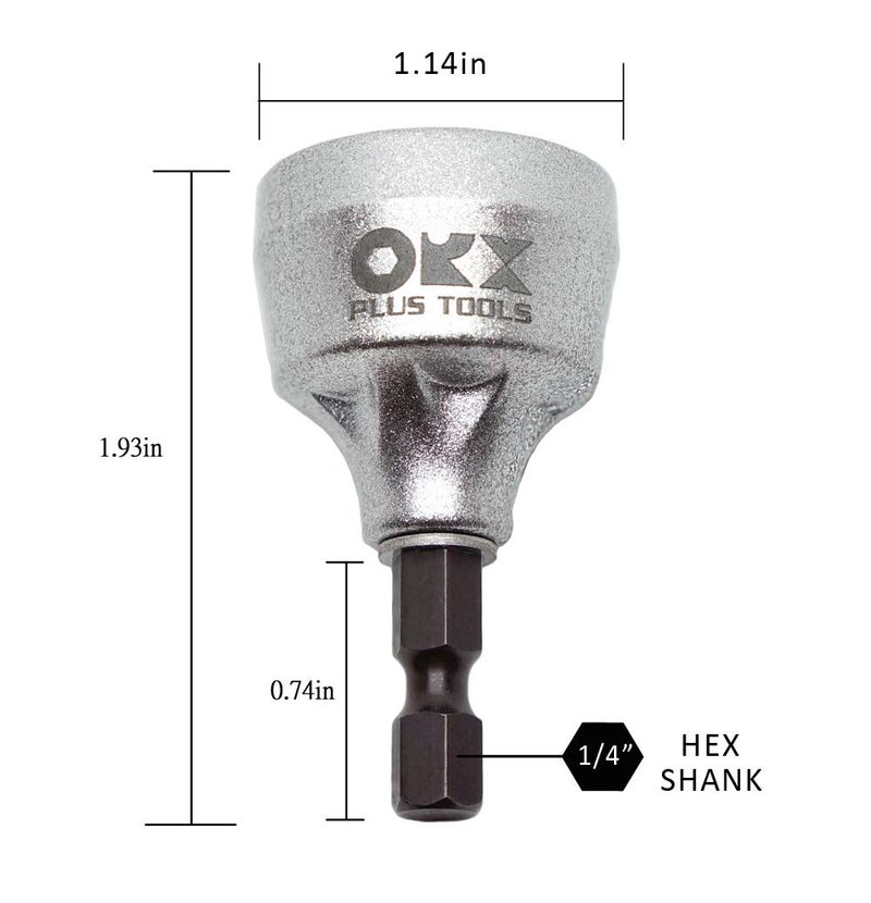 ORX PLUS TOOLS Deburring External Chamfer Tool, with HSS Blade, Deburring Drill Bit, Remove Burr Tools Quick Release Shank Fits for 1/8"-3/4"(3mm-19mm) - Image 4