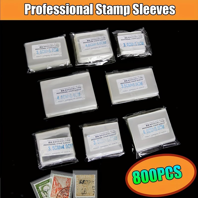 OPP Bags for Stamp Protection 800 Pcs 3.5x6.5cm Ideal for Philatelic Storage And Display Suitable for Stamp Collection - Image 4