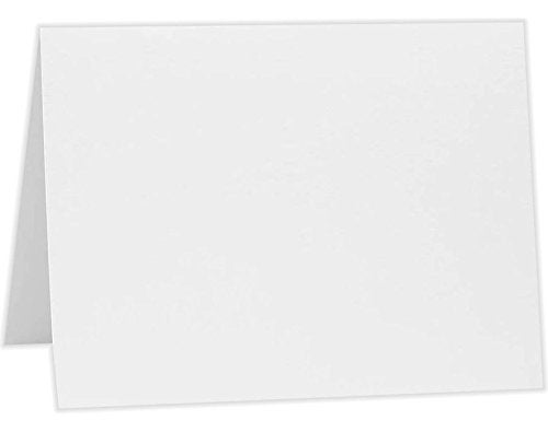 LUXPaper A6 Folded Cards | 4 5/8" x 6 1/4" | Bright White | 80lb. Cover | 50 Qty - Image 1