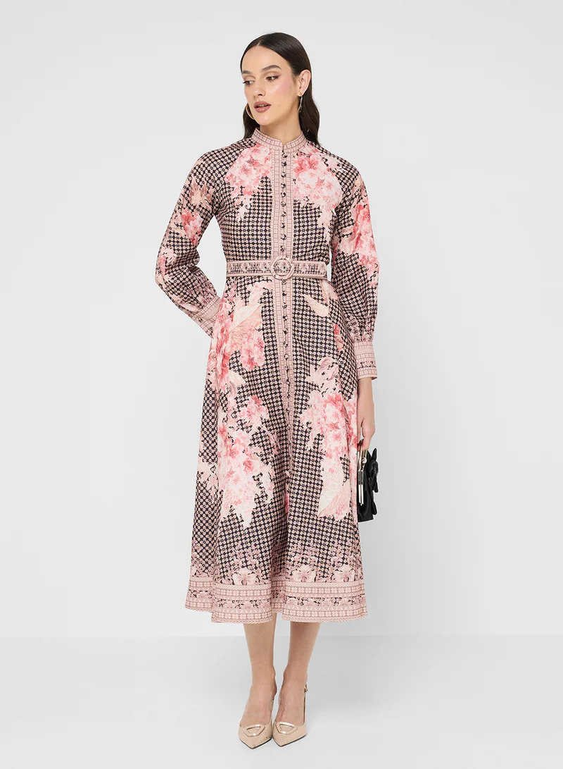 Khizana Floral Print Dress