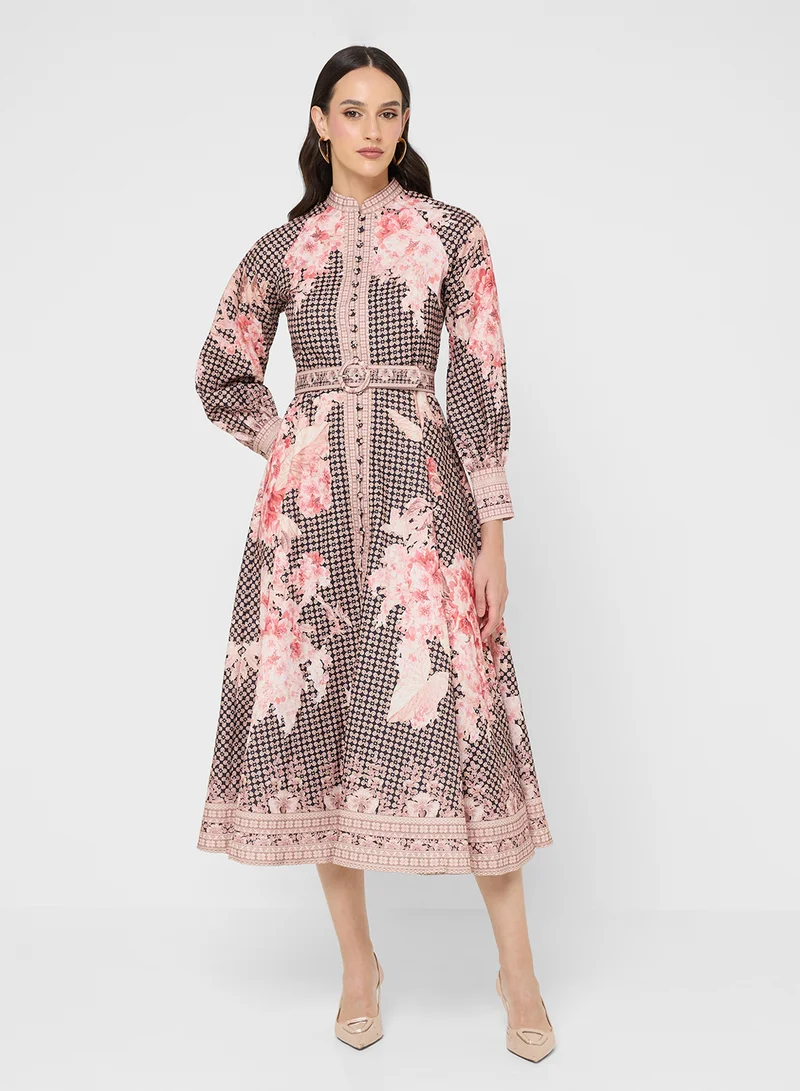 Khizana Floral Print Dress