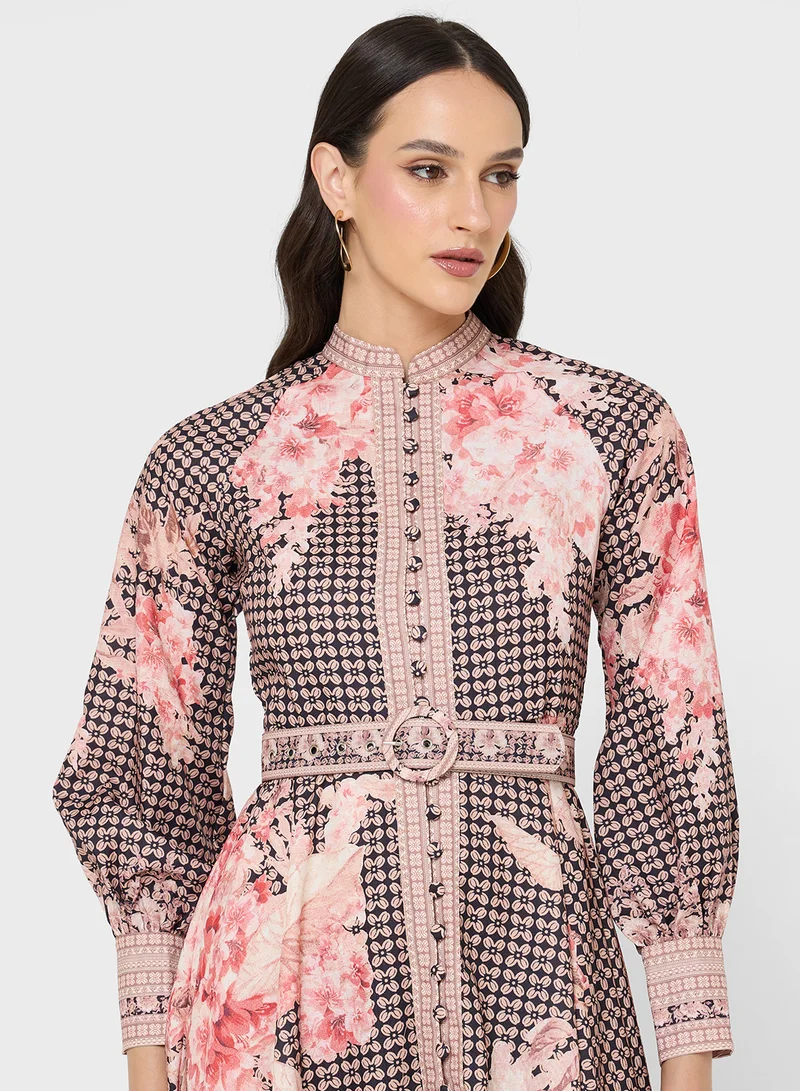 Khizana Floral Print Dress