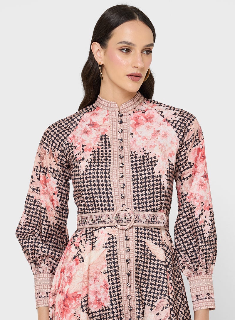 خزانة فستان بطبعة زهور - Image 3