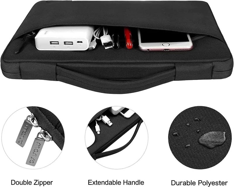 موسيسو حافظة MOSISO متوافقة مع MacBook Air 13 بوصة موديل M5 2026 M4 2025 M3 M2 2024-2022 A3449 A3240 A3113 A2681، غلاف صلب وحقيبة حمل وغطاء لوحة مفاتيح وغطاء كاميرا ويب وفيلم شاشة لـ MacBook Air 13.6، أسود - Image 5
