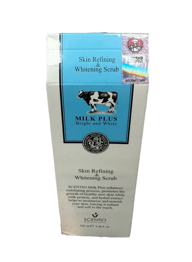 skin refining and whitening scrub milk plus