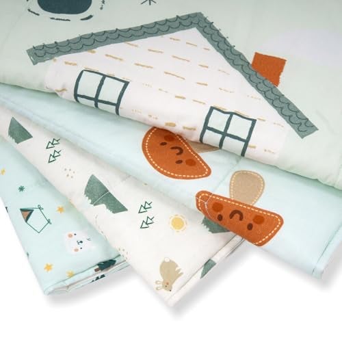 Tidy Sleep Baby Changing Mat – Waterproof, Foldable, Padded Diaper Changing Sheets for Newborns & Infants – Pack of 4, Happy Home (65 cm x 45 cm) - Image 2