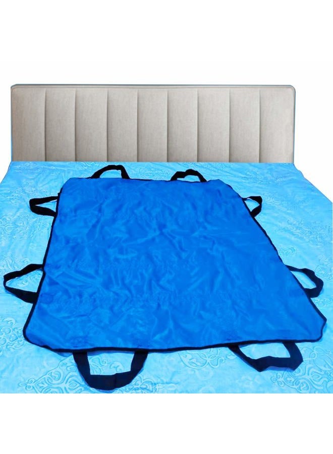 BoxLuote وسادة سرير صغيرة وجميلة مع مقابض 48" × 40" واقي مرتبة سلس البول بطانة تحت السرير أحزمة لرفع ونقل سهل قابلة لإعادة الاستخدام قابلة للغسل جودة المستشفى - Image 4