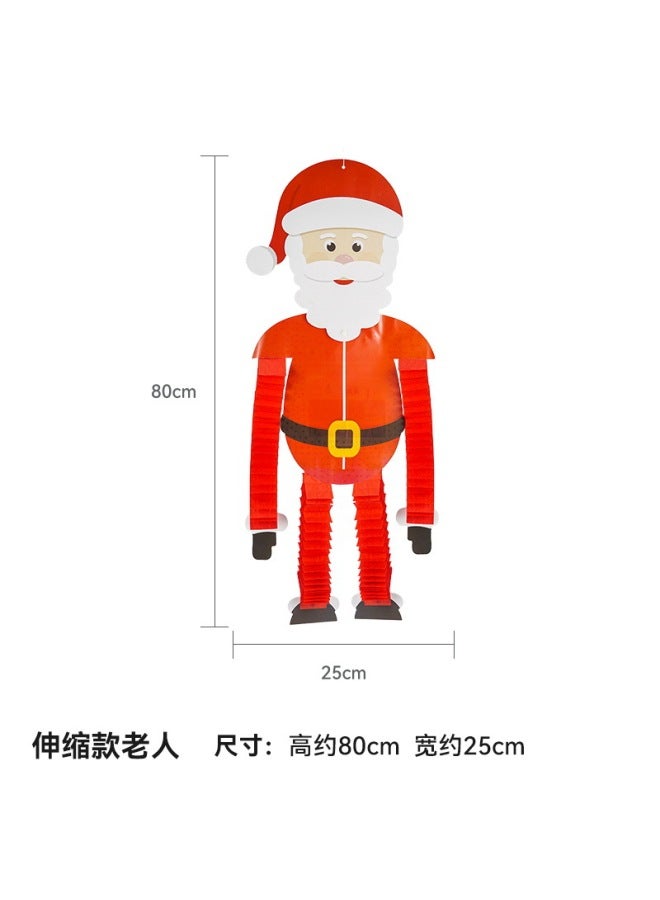 Autonomy Christmas Decoration Props Wall Flower Hanging Decoration Classroom Scene Layout Window Flag Honeycomb Ball Photo Props - Image 1