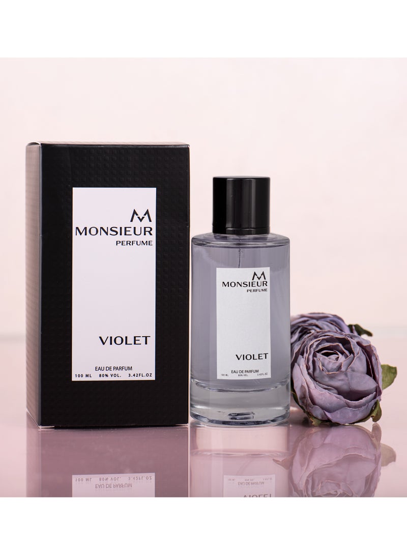 Alina Corel Monsieur Perfume Violet For Unisex By Alina Corel EDP 100ml - Image 2