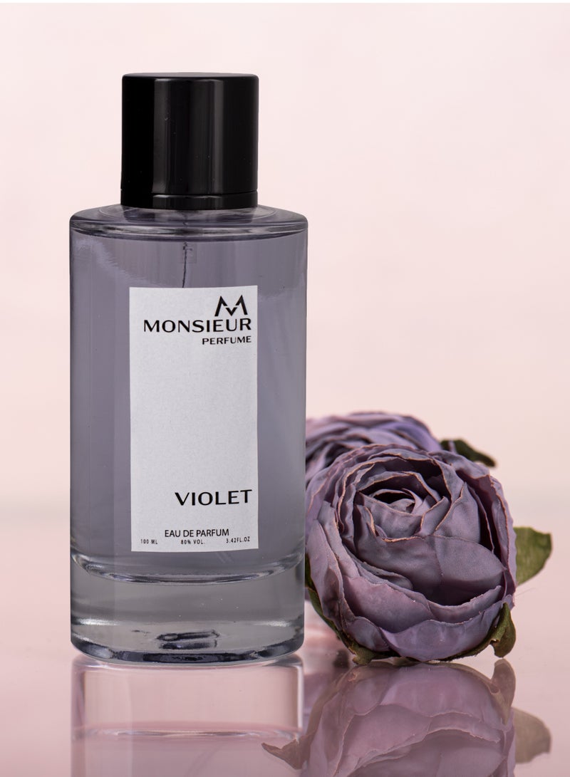 Alina Corel Monsieur Perfume Violet For Unisex By Alina Corel EDP 100ml - Image 1