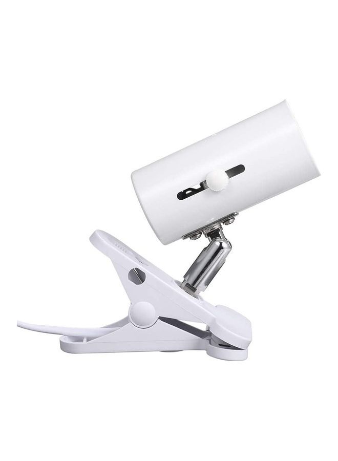 إسكدنيا حامل مصباح قابل للتعديل والدوران لحوض الزواحف أبيض - Image 2