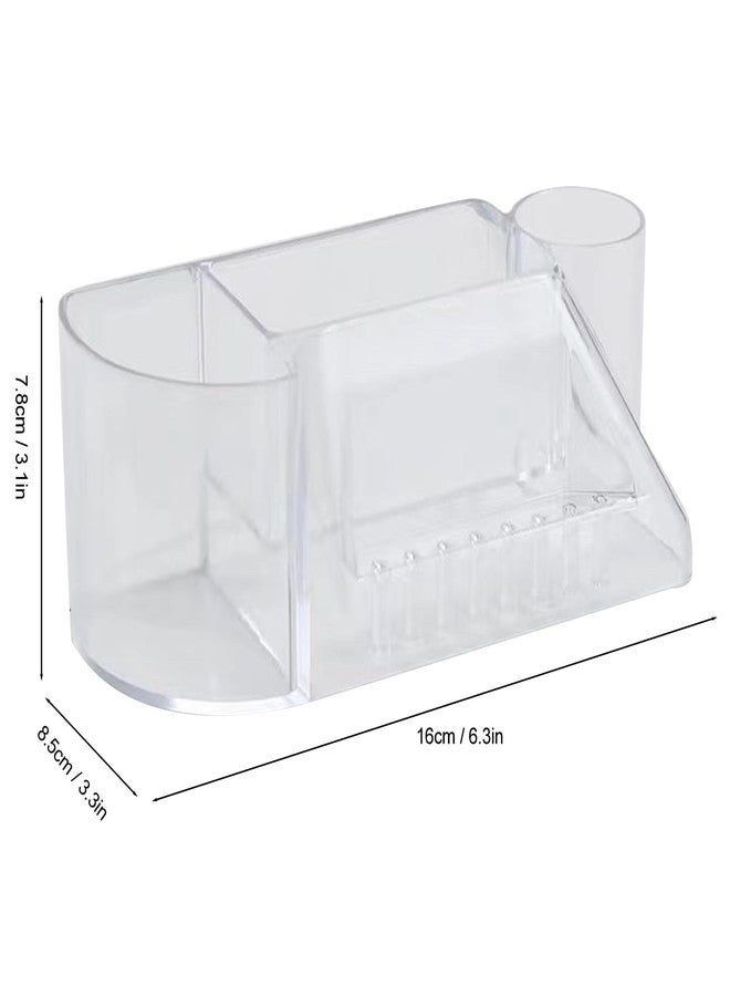DAUZ Professional Nail Desk Organizer and Storage - Nail Drill Holder Box with 8 Holes for Grinding Bit Display Stand - Image 5