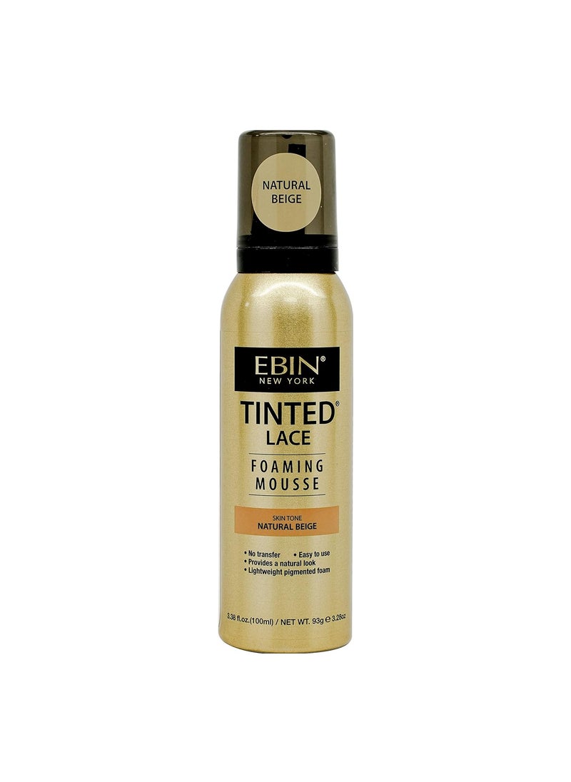 EBIN NEW YORK - EBIN NEW YORK Tinted Lace Foaming Mousse  Natural Beige 338oz 100ml - Image 1