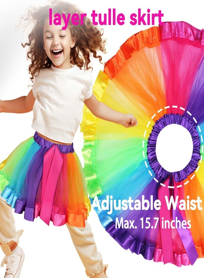 D.Q.Z Kids Fairy Butterfly-Wings Costume for Girls Halloween Butterfly Costumes & Rainbow Tutu Dress Up Party Supplies (Multicolor) - Image 3
