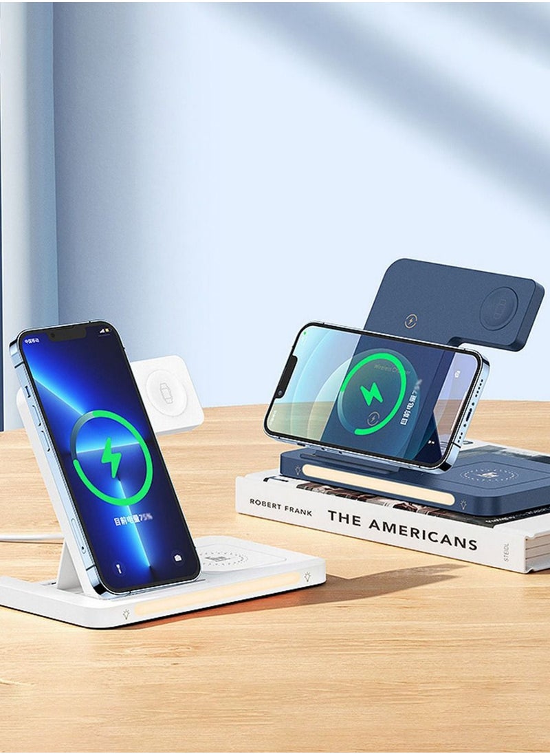 REMAX - REMAX 3-in-1 Foldable Wireless Charger with Light - Image 1