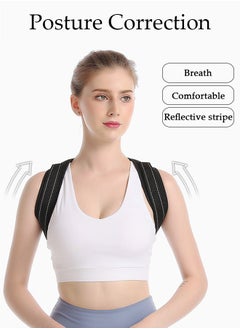DUNISO Posture Corrector Belt for Men and Women Comfortable Adjustable Back Braces Improve Neck Shoulder Posture Bands Pain Relief for Back Shoulders Neck  - Image 3