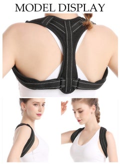 DUNISO Posture Corrector Belt for Men and Women Comfortable Adjustable Back Braces Improve Neck Shoulder Posture Bands Pain Relief for Back Shoulders Neck  - Image 4