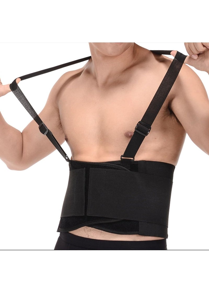 SYOSI Ergonomic Lumbar Support Belt with Suspenders - Adjustable Back Brace for Pain Relief, Injury Recovery, Heavy Lifting - Unisex Sizes for Work & Daily Activities - Image 4