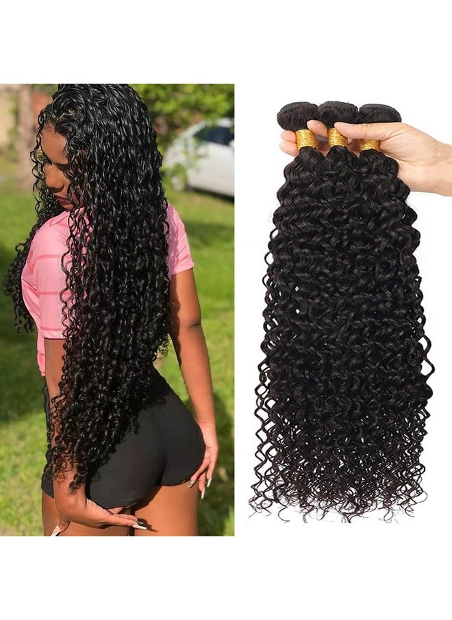 Beautymoon Eautymoon Water Wave Bundles 16 18 20 Inch Wet And Wavy Bundles 100% Unprocessed Brazilian Virgin Hair Bundles 10A Water Wave 3 Bundles Human Hair Extensions For Black Women Natural Color  - Image 1