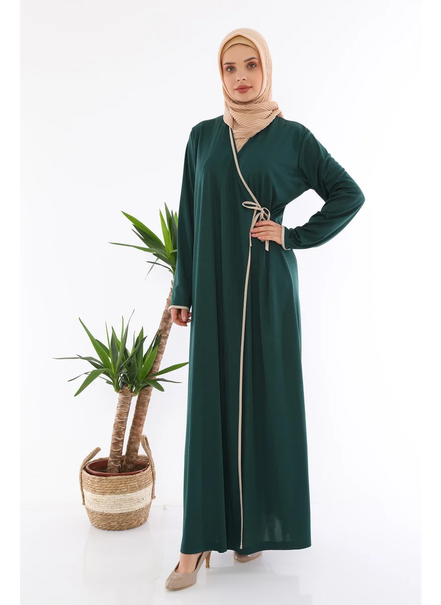 Medipek Side Tied Prayer Dress Emerald Green