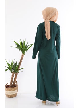 Medipek Women's Side Tied Prayer Dress Emerald Green  - Image 2