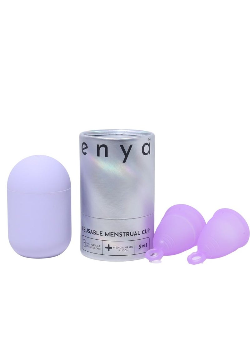 enya Reusable Menstrual Cup - 2 cups - Image 3