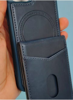 Generic Regular Apple 128 case, navy blue edges with a very distinctive brown back, comes in a wonderful box  The wallet has a magnetic adhesive to the back of the case  - Image 3