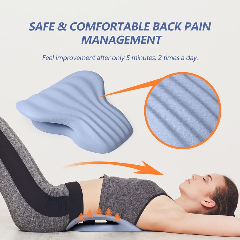 RESTCLOUD Back Stretcher for Back Pain Relief, Lower Back Stretcher Back Stretching Cushion, Lumbar Stretcher Device Helps with Spinal Stenosis Herniated Disc Sciatica Nerve - Image 5