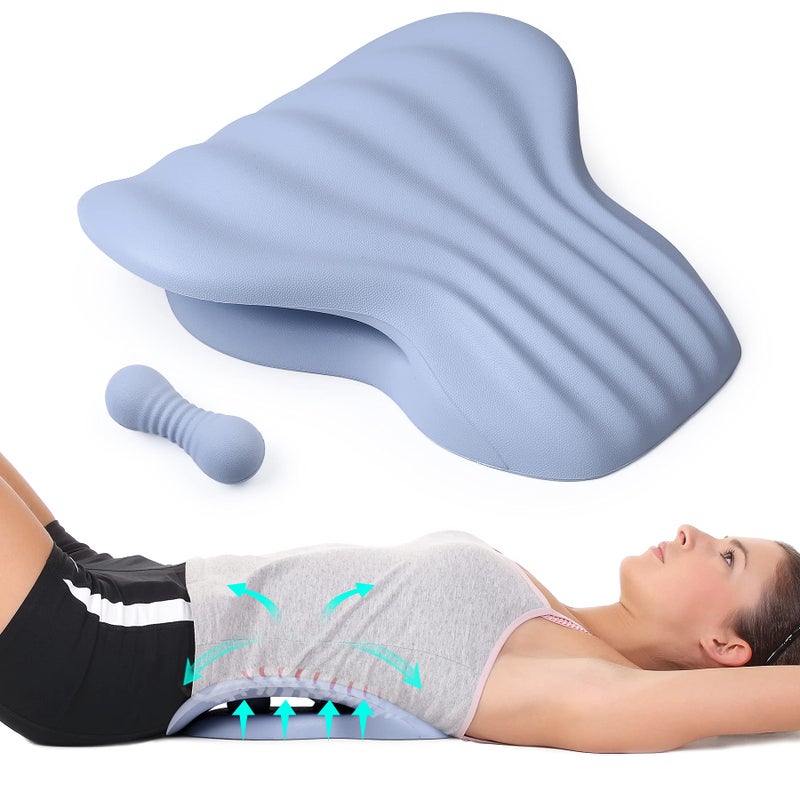 RESTCLOUD Back Stretcher for Back Pain Relief, Lower Back Stretcher Back Stretching Cushion, Lumbar Stretcher Device Helps with Spinal Stenosis Herniated Disc Sciatica Nerve - Image 1