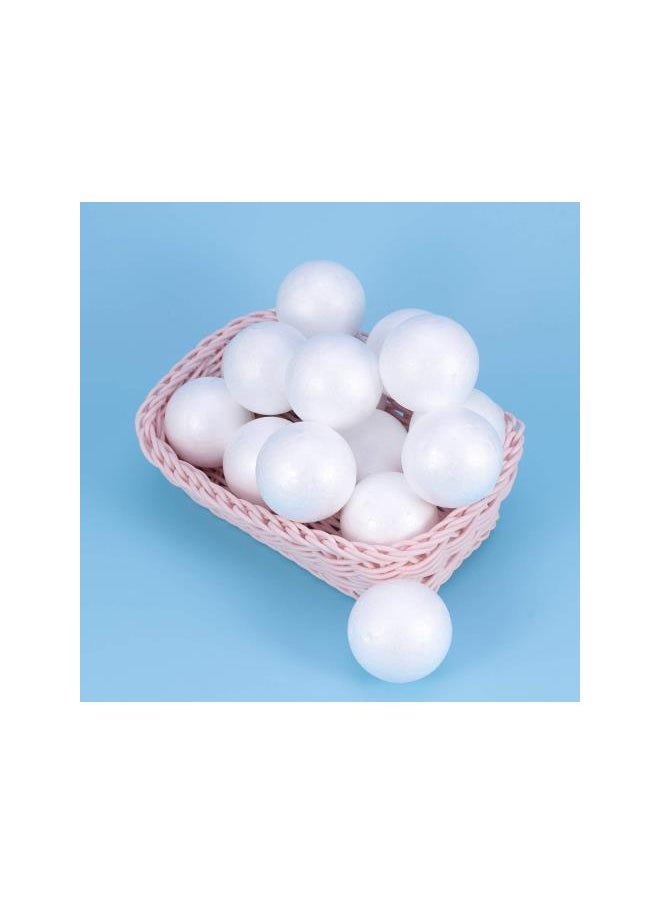 WYBOT - 50Pcs Foam Craft Balls Smooth Styrofoam Balls Round Polystyrene Balls DIY Modeling Art Projects Christmas Decoration (Solid 5cm) - Image 1