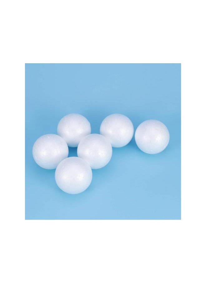 WYBOT - 50Pcs Foam Craft Balls Smooth Styrofoam Balls Round Polystyrene Balls DIY Modeling Art Projects Christmas Decoration (Solid 5cm) - Image 1
