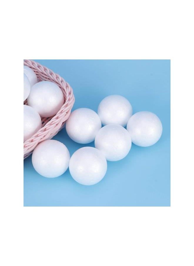 WYBOT - 50Pcs Foam Craft Balls Smooth Styrofoam Balls Round Polystyrene Balls DIY Modeling Art Projects Christmas Decoration (Solid 5cm) - Image 1