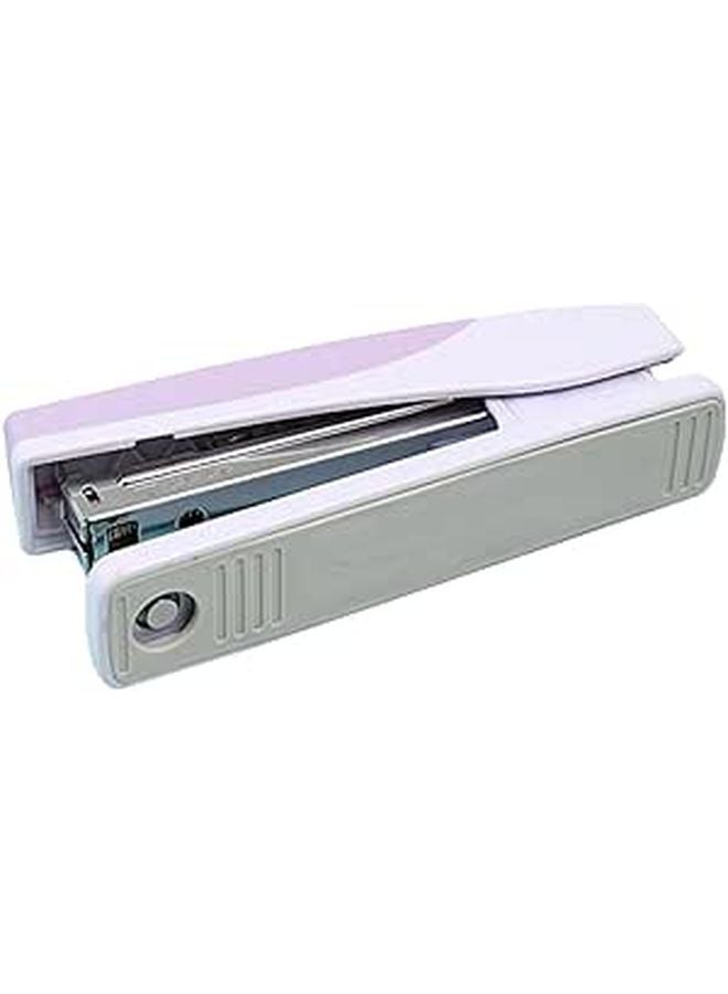 Extended Handle Large Capacity Desk Stapler Lavender Purple Rotating Spring Mechanism - Image 1