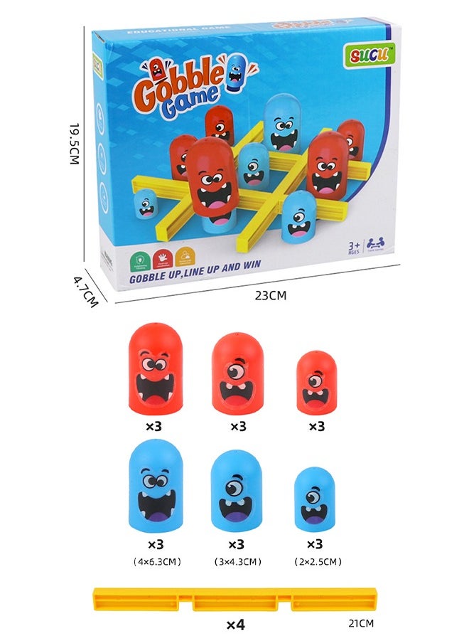 GROIC - Tic Tac Toe Plastic Board Game Battle Game for Kids Table Toys Multiple Play Methods - Image 1