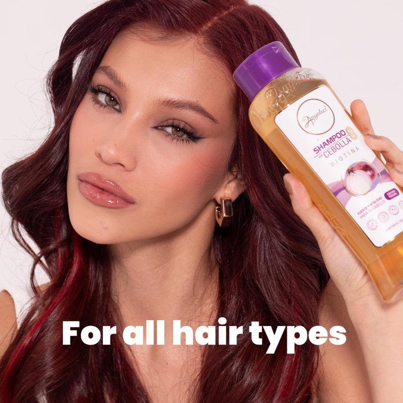 ANYELUZ Onion Shampoo, Cleanses and Reduces Oiliness, Provides Shine and Ideal for all Hair Types, Contains Natural Extracts, Salt and Paraben Free - Image 3