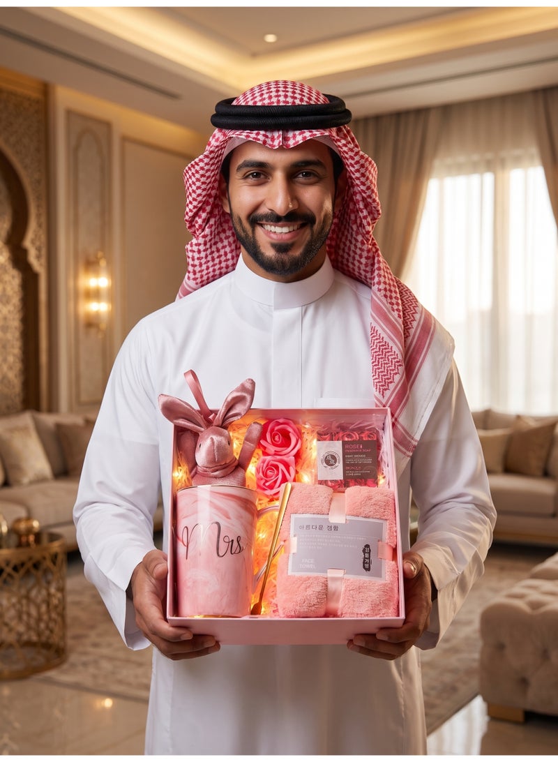 Neox هديه للنساء هدايا نسائية هدايا عيد ميلاد لها،هدية عيد ميلاد للنساء هدايا بنات   صندوق هدايا للنساء -مجموعة هدايا للسيدات،هدايا بنات   هدايا للصديقة، هدية بنات صندوق هدايا فاخر باللون الوردي للنساء، هدايا عيد ميلاد للنساء، هدايا للعناية الذاتية، هدايا للشفاء العاجل، سلة هدايا سبا مريحة بالورود، باقة عناية، هدايا فريدة لعيد الأم للأم أو صديقتها أو أختها أو زوجتها - Image 4