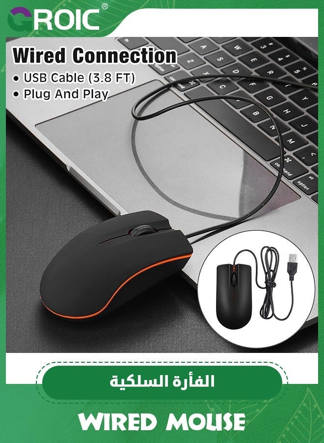 جرويك مجموعة من 2 ماوس سلكي، كمبيوتر سلكي USB لليد اليمنى أو اليسرى، مريح بنقرات متينة للكمبيوتر الشخصي والكمبيوتر المحمول وسطح المكتب وكروم بوك وماك - Image 4