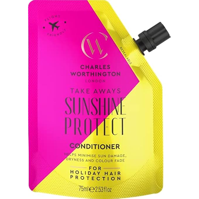 CHARLES WORTHINGTON SUNSHINE PROTECT CONDITIONER TAKEAWAY, HAIR DAMAGE CONDITIONER TO HYDRATE AND NOURISH, HAIR REPAIR PRODUCTS FOR WOMEN AND MEN, SALON HAIR REPAIR CONDITIONER, 75 ML - Image 2