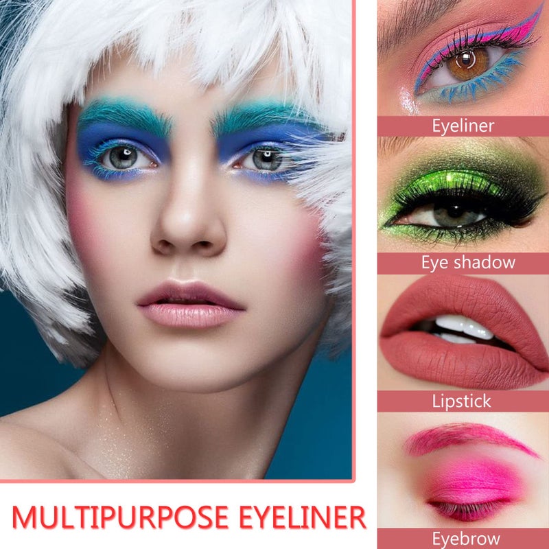 CAHIUYOA 3-Piece Green Eyeliner Set - Metallic & Pearl Shimmer Eye Shadow Pencils with Glitter Finish - Image 5