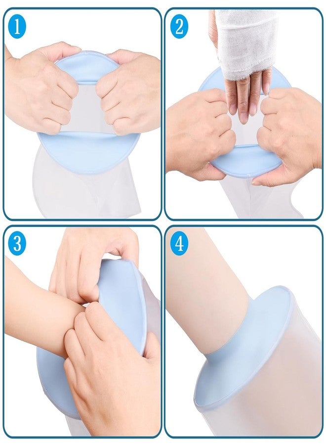 VALLEYWIND Waterproof Cast Covers for Shower Arm Kids Cast Protector for Bath Reusable Watertight Cast Bag for Broke Elbow Hand Wrists,12.2in - Image 5