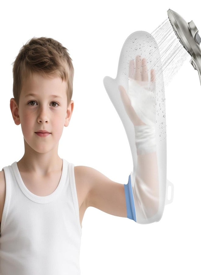 VALLEYWIND Waterproof Cast Covers for Shower Arm Kids Cast Protector for Bath Reusable Watertight Cast Bag for Broke Elbow Hand Wrists,12.2in - Image 1