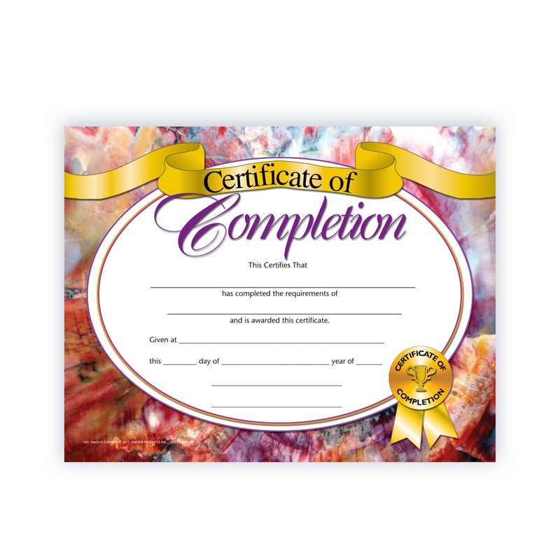 Hayes Certificate of Completion Customizable Certificates for Graduation Achievement Course Completion FullColor Matte Finish 85 x 11 30 Pack - Image 2