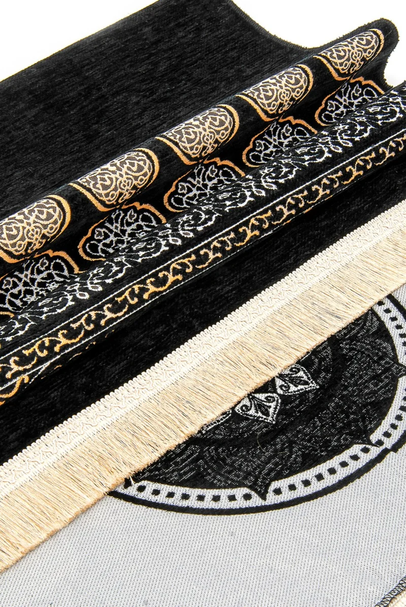 İhvan Online Ihvan Online Dowry Groom Authentic Patterned Prayer Rug Set - Boxed Religious Bundle Set