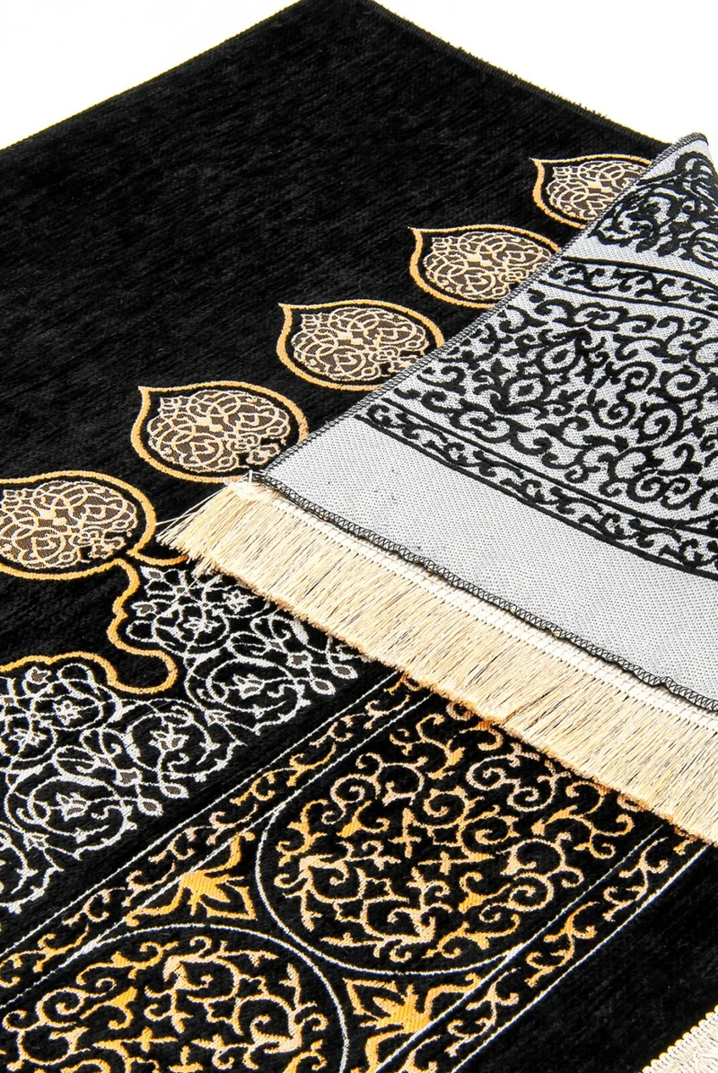 İhvan Online Ihvan Online Dowry Groom Authentic Patterned Prayer Rug Set - Boxed Religious Bundle Set