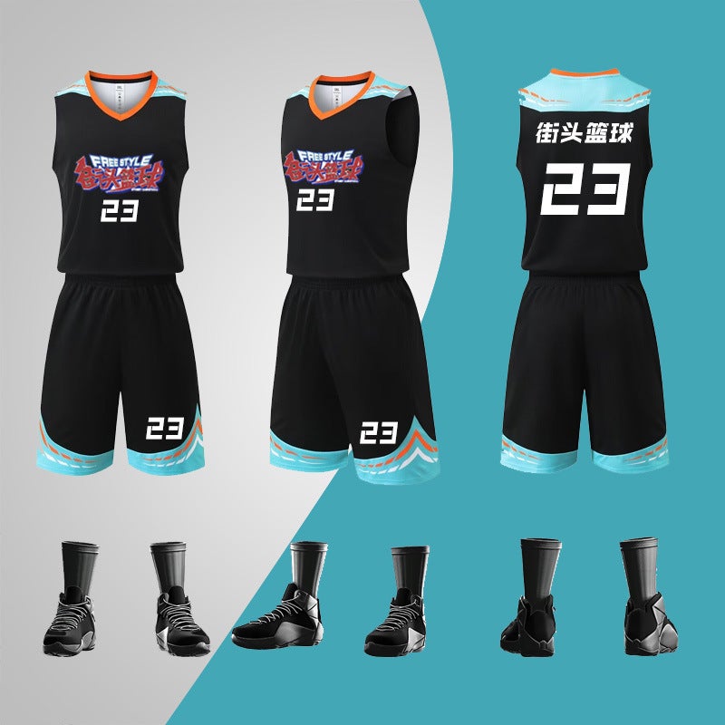 American Basketball Uniform Suit For Male And Female Students Training Team Uniform College Student Competition Vest Children'S Quick-Drying Sports Jersey - Image 3