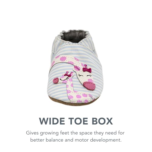 Robeez Baby Girls and Unisex Soft Soles Slip-Resistant Crib Shoes Slippers Moccasins for Infant and Toddler - Reach for The Stars - 12-18 Months - Image 5
