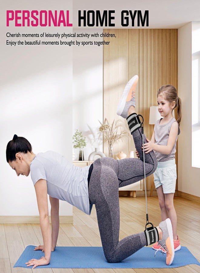 Ayombo Ankle Bands for Working Out, Resistance Bands with Cuffs for Kickbacks Hip, Home Fitness Equipment for Legs and Glutes, Exercise Bands for Butt Lift Women, Achieve Stronger and Firmer Lower Body - Image 4