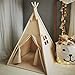 RongFa Teepee Tent for KidsPortable Children Play Tent Indoor Outdoor Khaki - Image 4