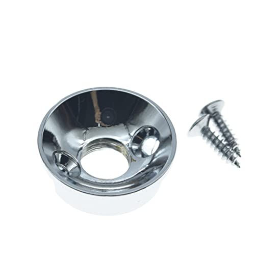 KAISH Chrome Brass Metric Electric Guitar Jackplate Electrosocket Jack Plate for FD Import Style Tele/Telecaster - Image 2