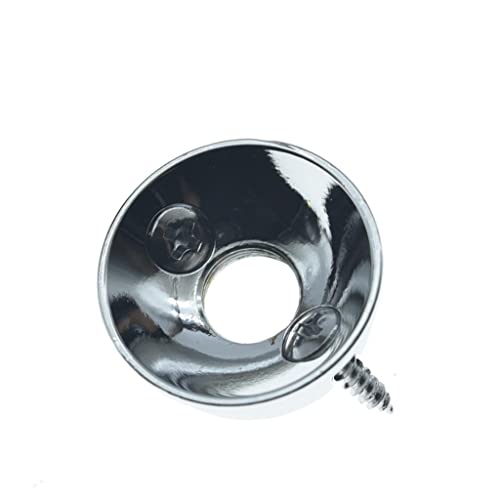 KAISH Chrome Brass Metric Electric Guitar Jackplate Electrosocket Jack Plate for FD Import Style Tele/Telecaster - Image 1